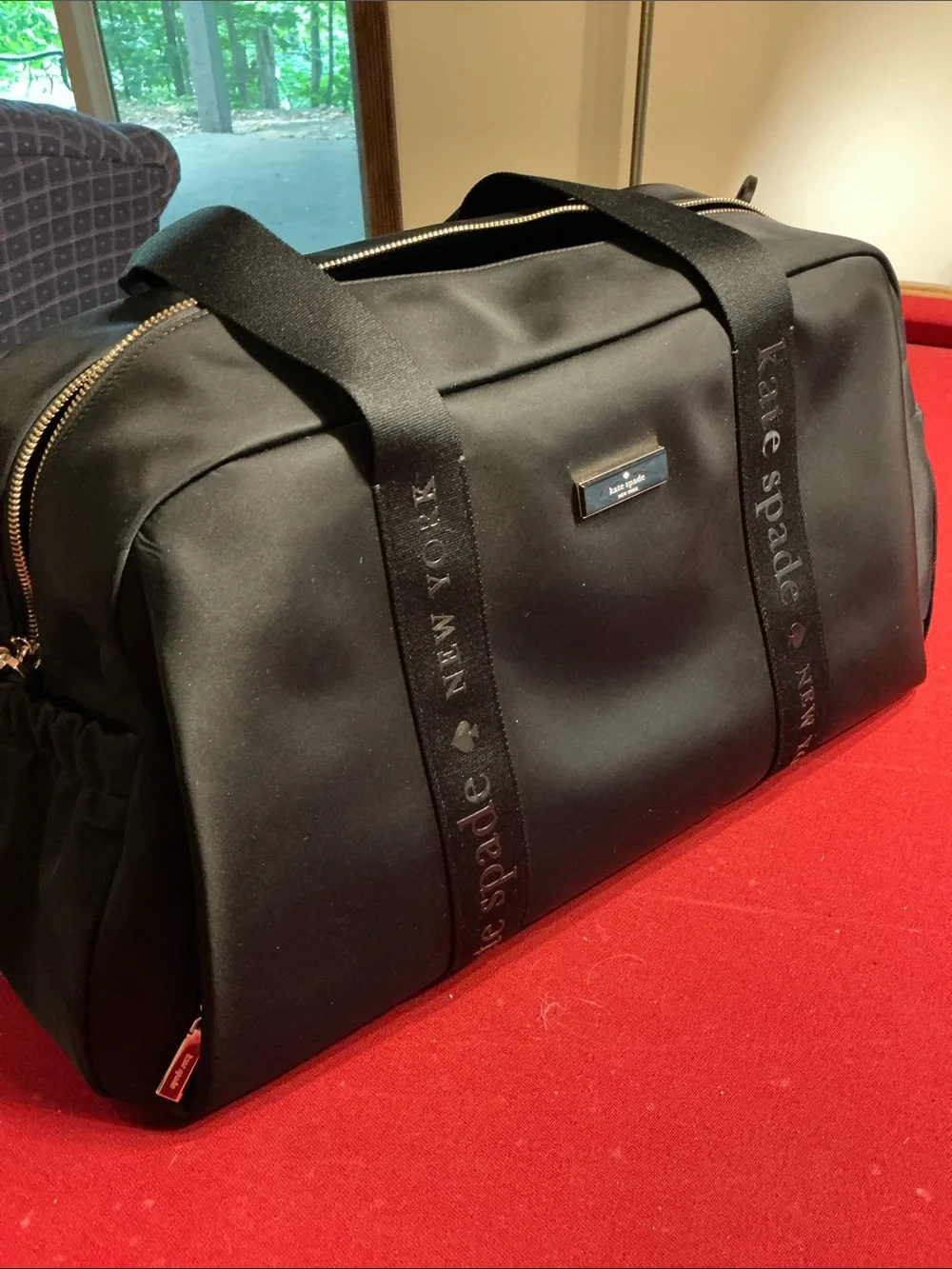 Kate Spade New York City weekender bag